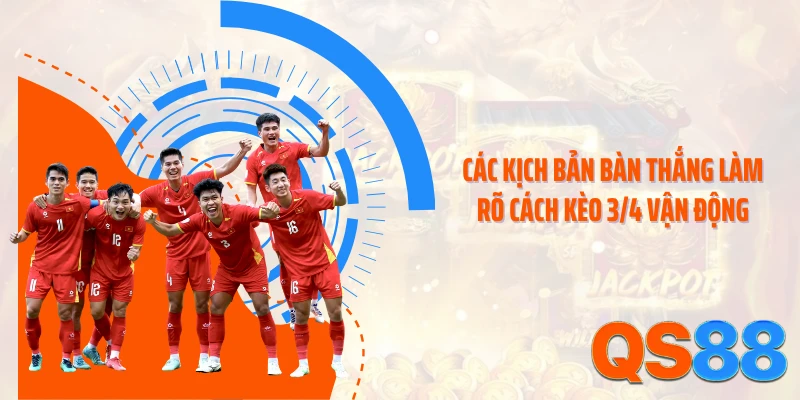 Các kịch bản bàn thắng làm rõ cách kèo 3/4 vận động
